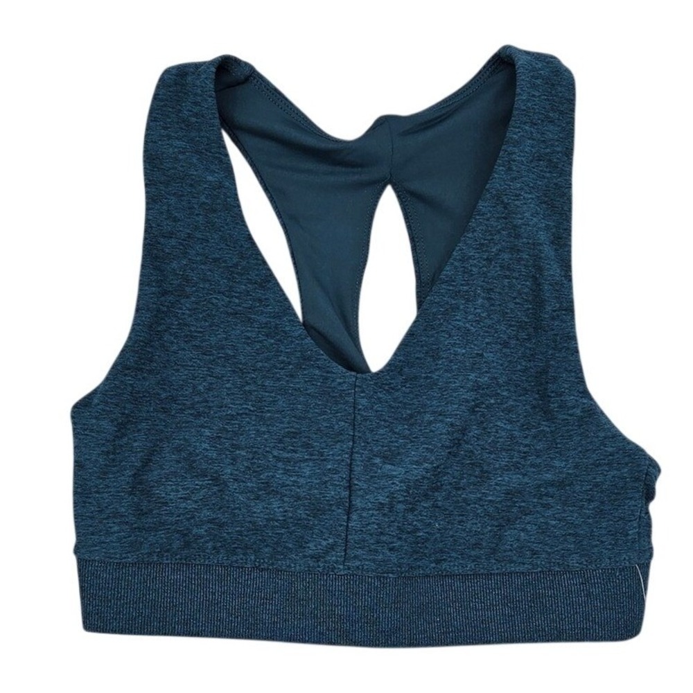 Soybu Women's Legion Blu Stretch Jersey Keyhole Racerback Sports Bra